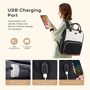 Рюкзак для ноутбука MOSISO 15.6 дюйма з USB-портом synthetic.ua - Фото 1