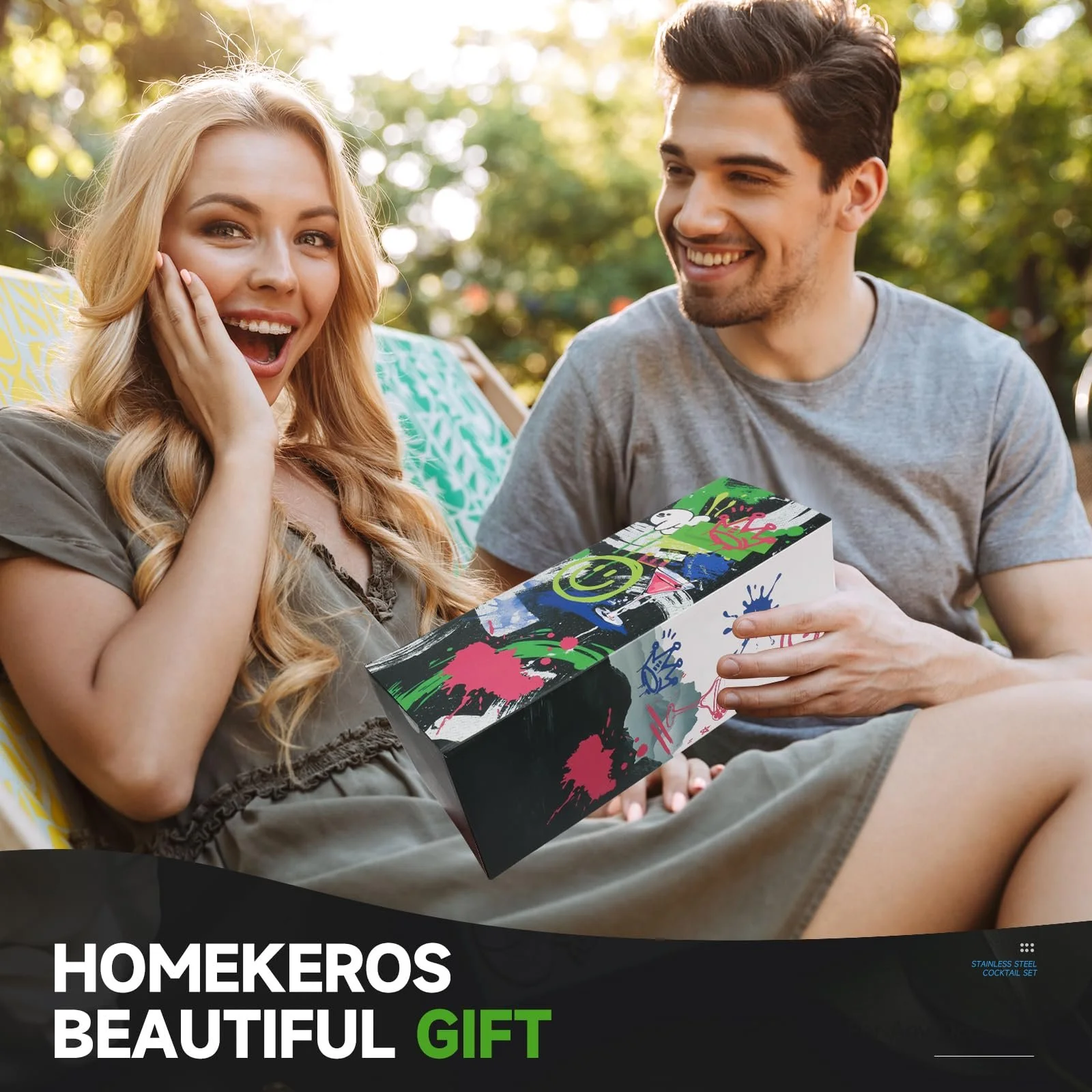 Набор для коктейлей HOMEKEROS 12 предметов Шейкер для нержавеющей стали, набор бостонских шейкеров 550 мл и 850 мл с аксессуарами для бара, фото №5