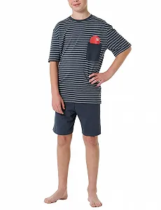 Комплект піжами Schiesser для хлопчиків, короткий 100% органічна бавовна - Фото 1