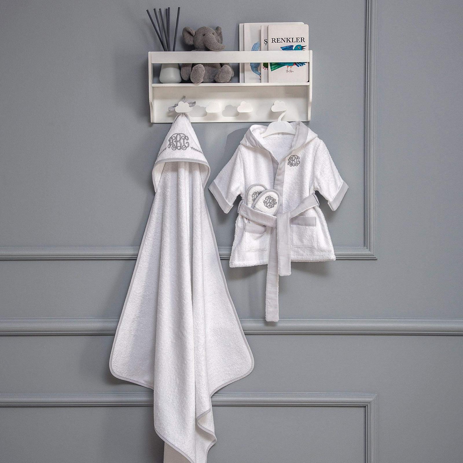 Рушник с капюшоном Funnababy Luxury с рукавицей для мытья, фото №3