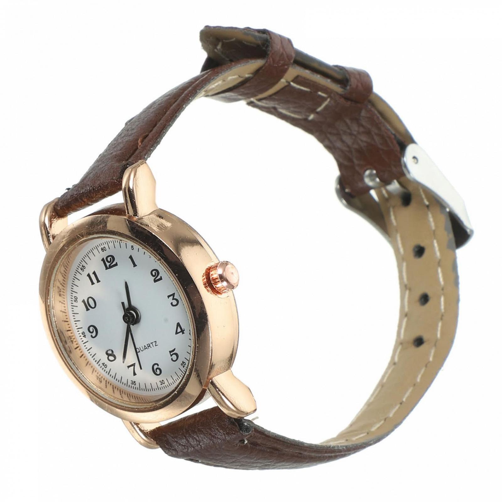 Женские часы VALICLUD Кожаные с цифровым циферблатом Коричневый (2 шт.), фото №3