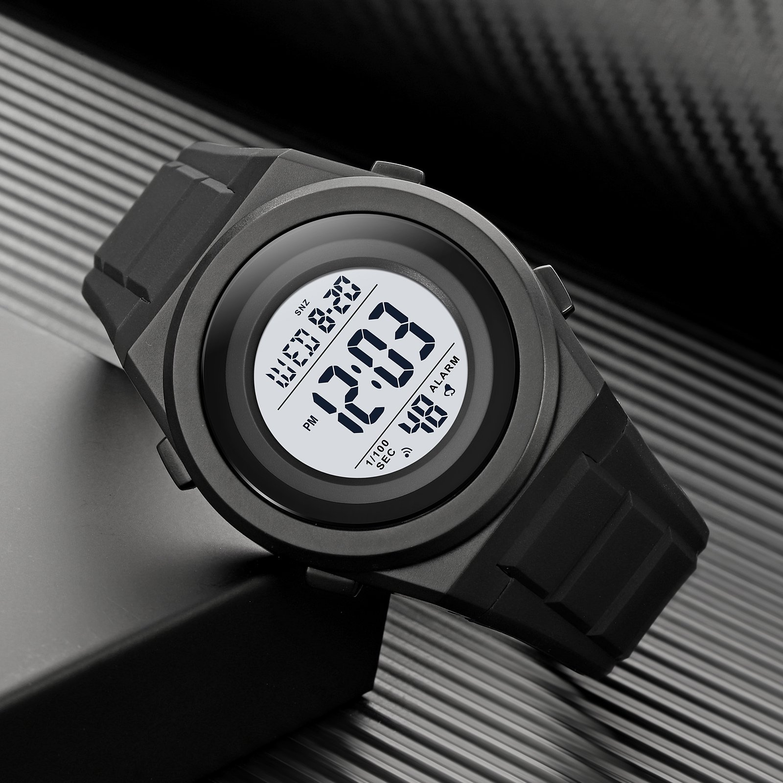 Годинник Skmei 2080 Black-White, фото №4
