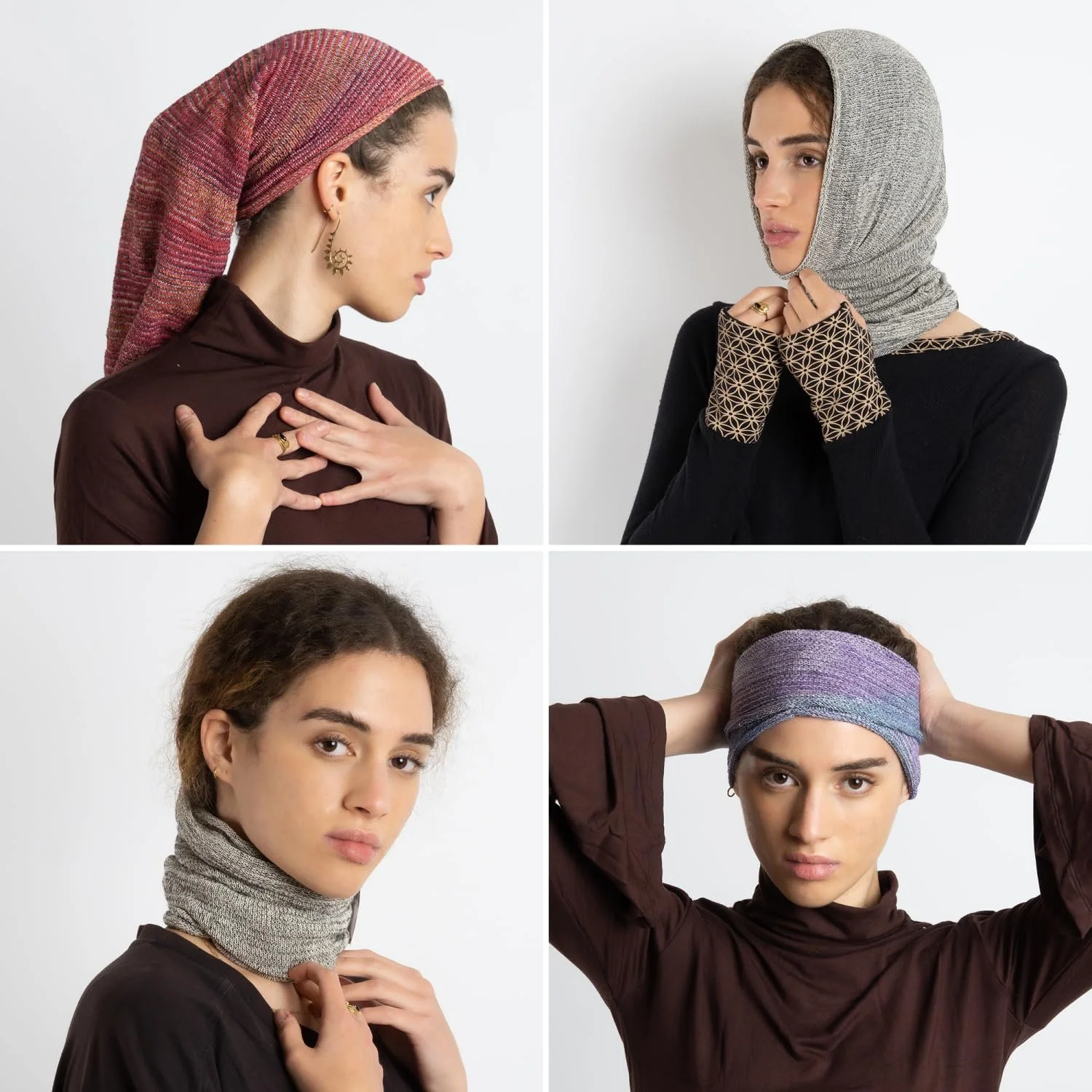 Пов'язка на голову Багатофункціональна GURU SHOP Сірий, фото №6 Пов'язка на голову Багатофункціональна GURU SHOP Сірий, фото №6