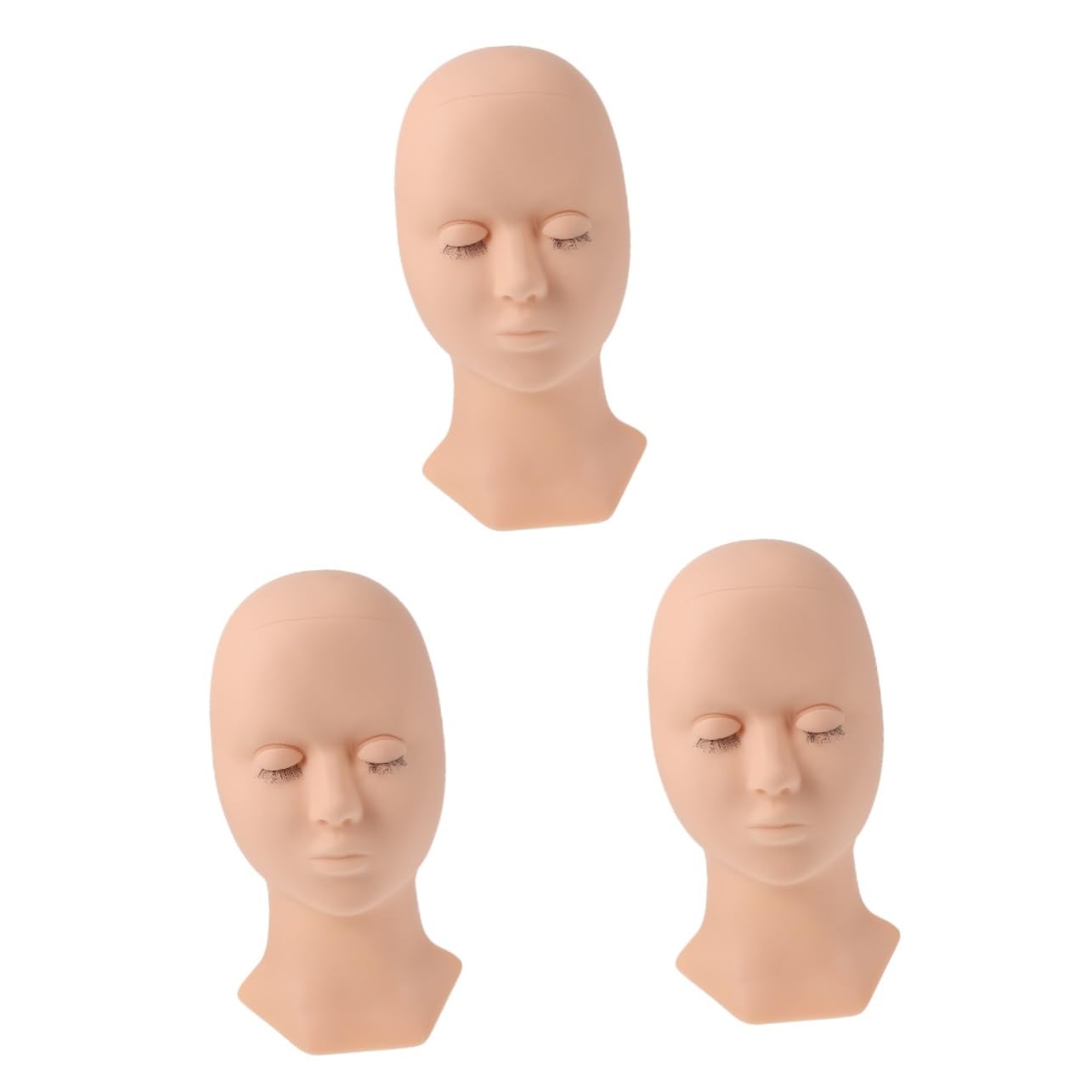 Голова Angoily Human Head Ресницы Парики Тело Силиконовый Гель Искусственная Голова Упаковка 3 шт., фото №1 Голова Angoily Human Head Ресницы Парики Тело Силиконовый Гель Искусственная Голова Упаковка 3 шт., фото №1