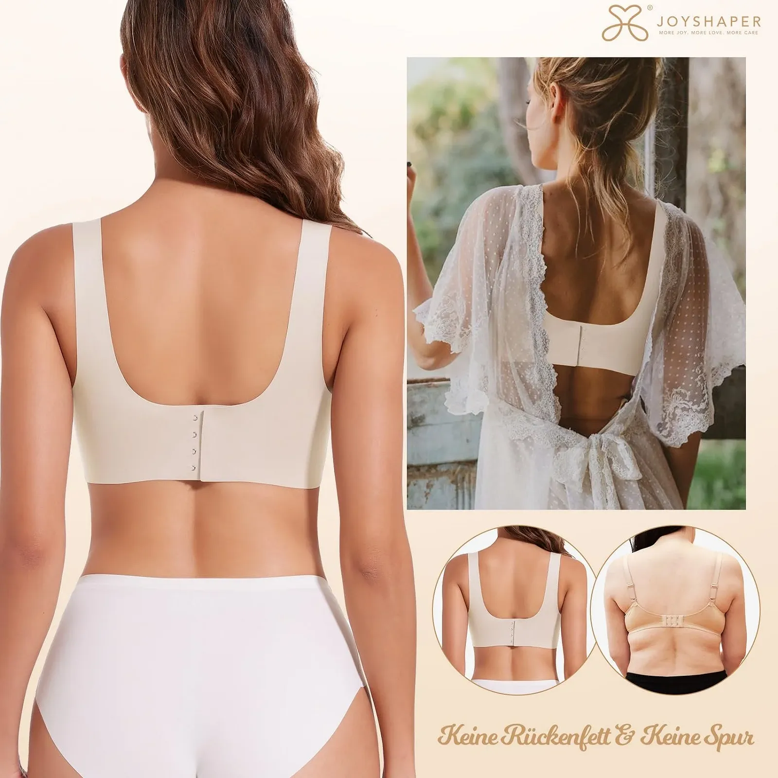 Бюстгальтер Joyshaper V-Neck Classic Push-Up без косточек, фото №3