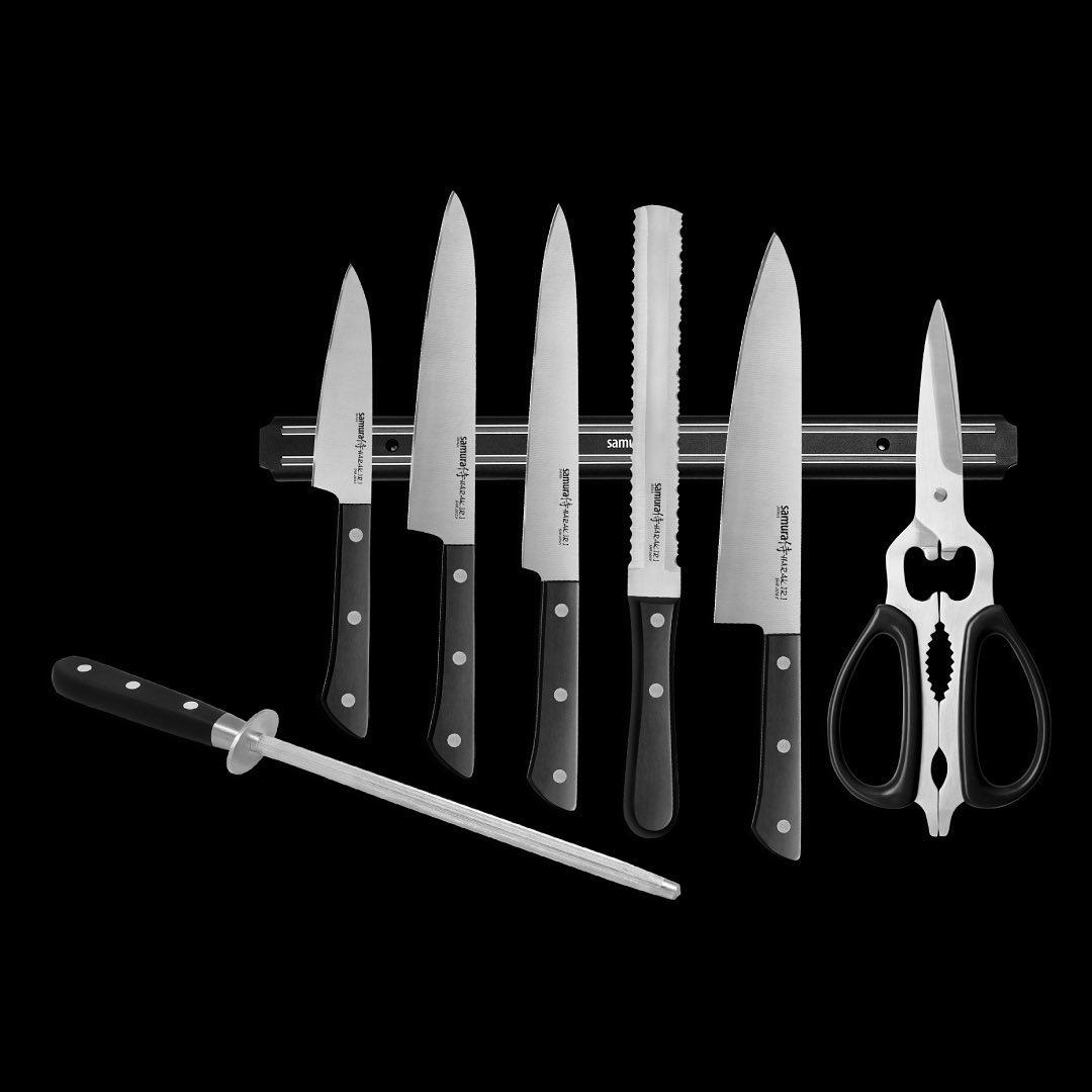 Набір кухонних ножів 8 в 1 Самура Харакірі (SHR-0280B), фото №9 Набір кухонних ножів 8 в 1 Самура Харакірі (SHR-0280B), фото №9