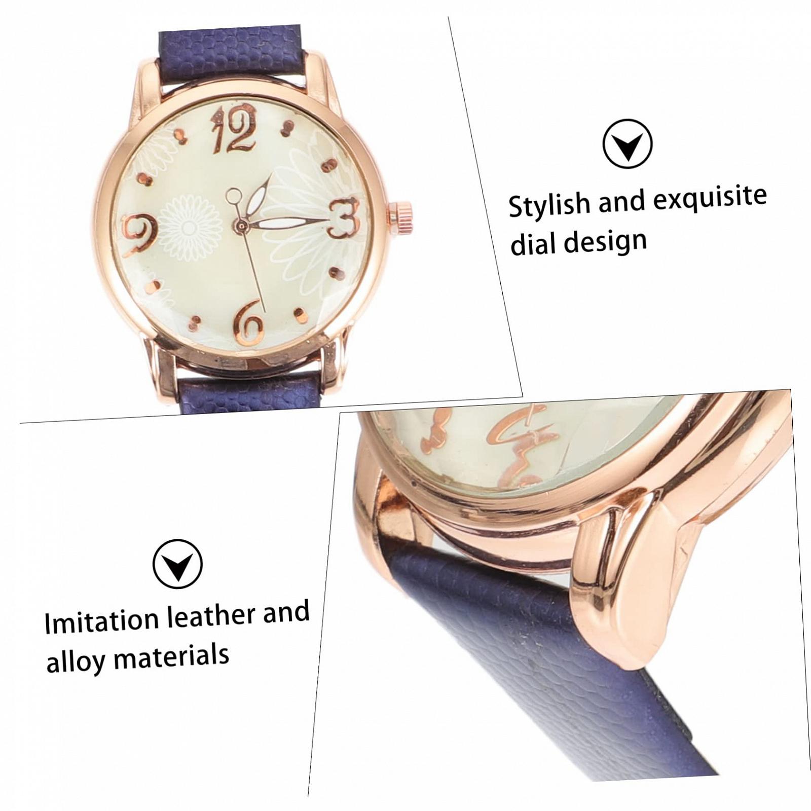 Жіночий годинник Healvian Повсякденний Зміїний візерунок Шкіряний ремінець, фото №5