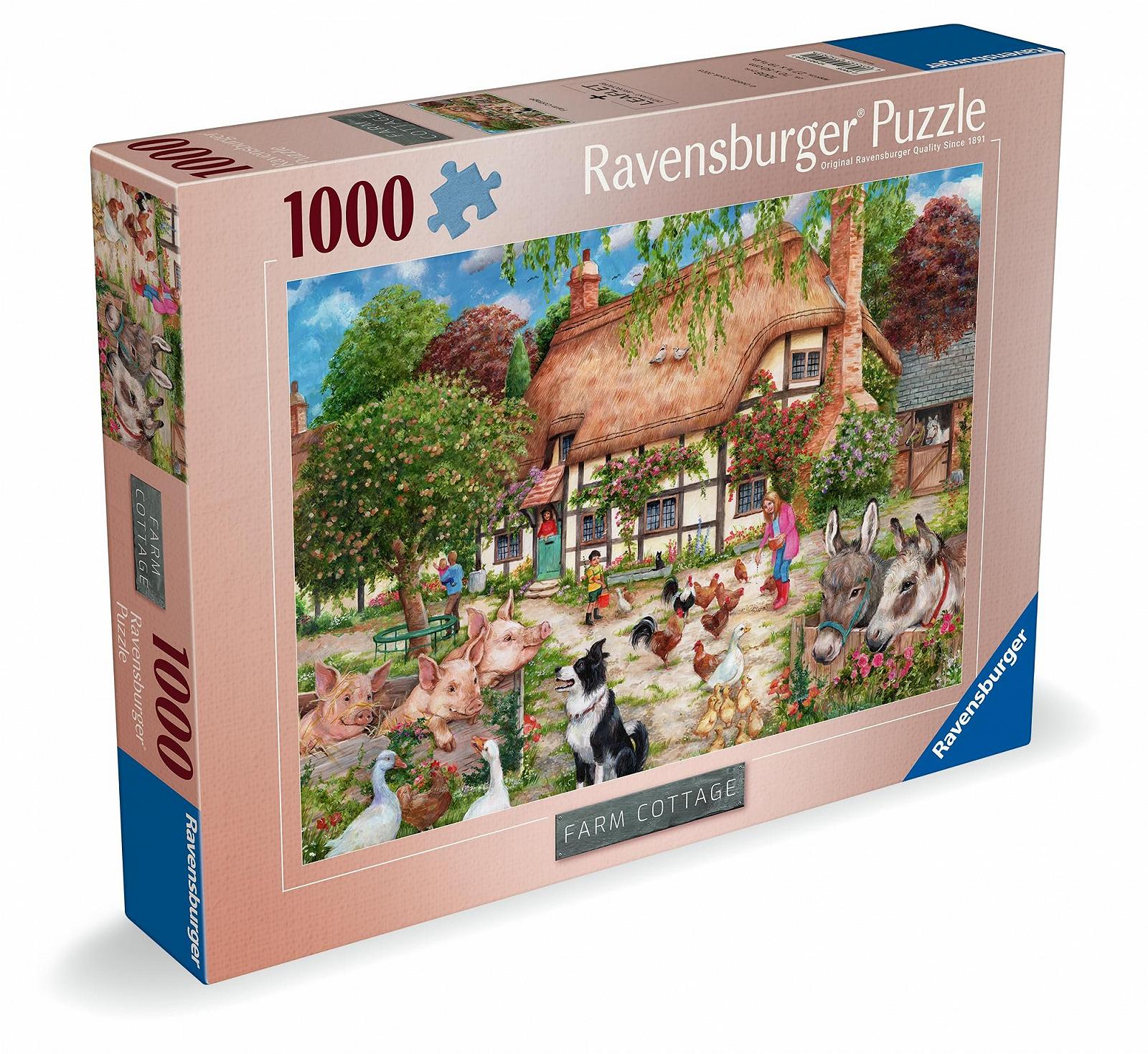Пазл Ravensburger Farm Cottage 1000 елементів, фото №1 Пазл Ravensburger Farm Cottage 1000 елементів, фото №1