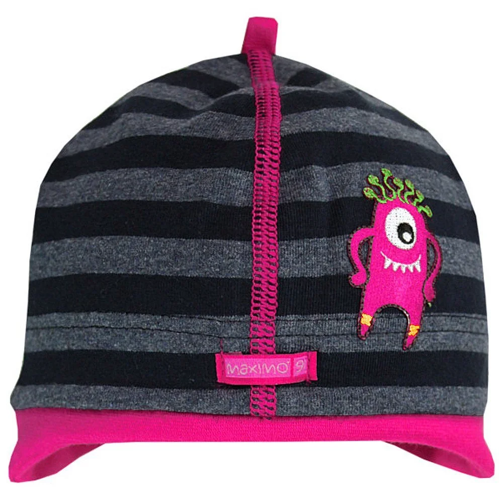 Шапка MaxiMo Alien Розово-Черная в полоску, фото №1