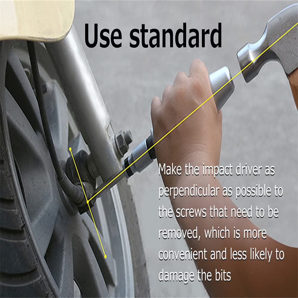 Набор отверток Impact Precision Screwdriver Tool Set ручной реверсивный ударный набор отверток, экстракторы, 12 штук, фото №4