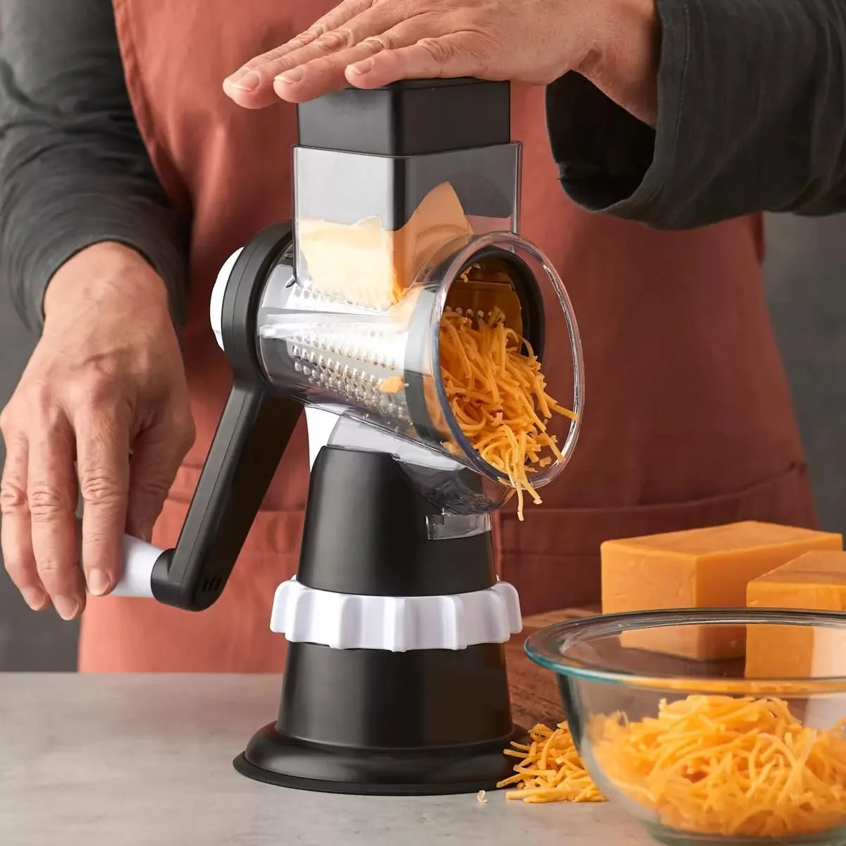 Барабанна терка NAEM з 4 насадками, фото №5