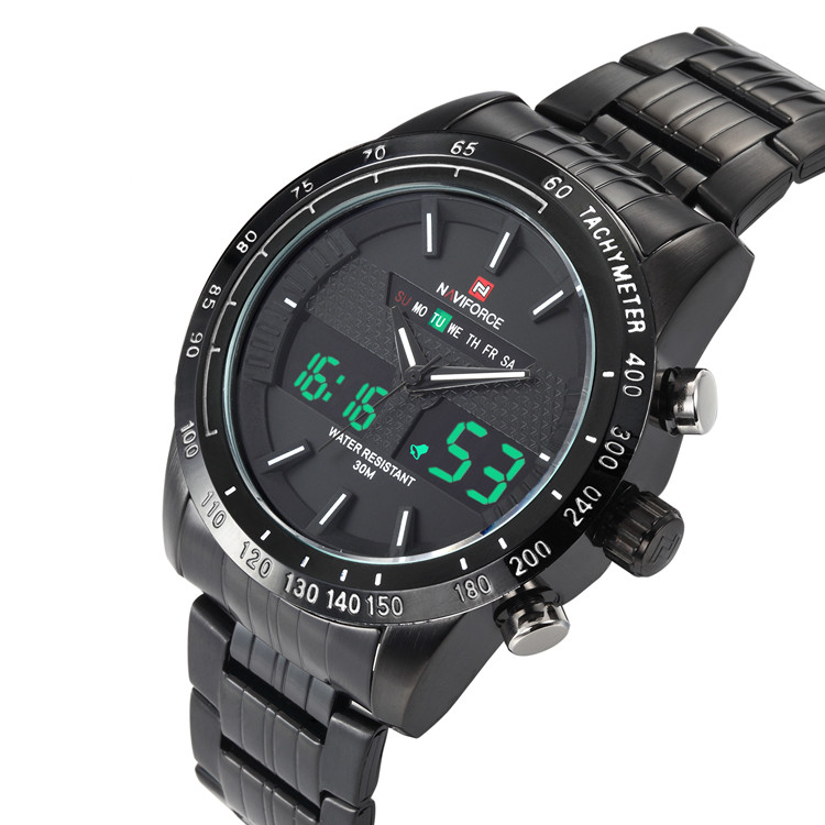 Часы наручные Naviforce Army NF9024 B/B/W -LVR, фото №2
