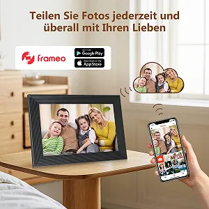 Цифровая фоторамка Golony Frameo 10 Inch 1920 x 1200 IPS Touch Screen WiFi 32GB Black synthetic.ua - Фото 1