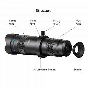 Монокуляр Spacmirrors 28-Fach зум-объектив для телескопа Selfie-штатив synthetic.ua - Фото 1