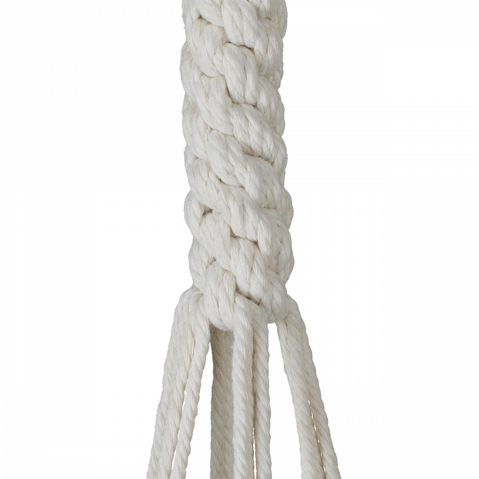 Підвісне кашпо макраме Relaxdays Набір з 7 шт. Бавовна Кремовий, фото №6