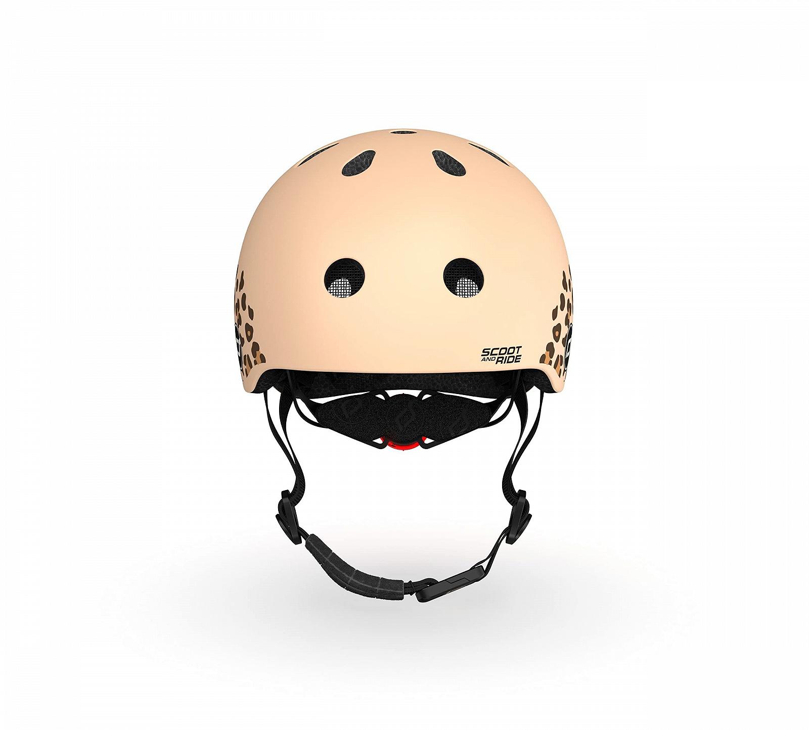 Шлем Scoot & Ride детский, унисекс, Graphics XXS, 45-51 см, леопардовый принт, фото №4