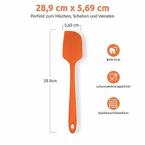 Лопатка-ложка U-Taste силиконовая гибкая 28,9 см термостойкая до 315,6 °C Оранжевая цена на synthetic.ua - Фото 1 Лопатка-ложка U-Taste силиконовая гибкая 28,9 см термостойкая до 315,6 °C Оранжевая synthetic.ua - Фото 1