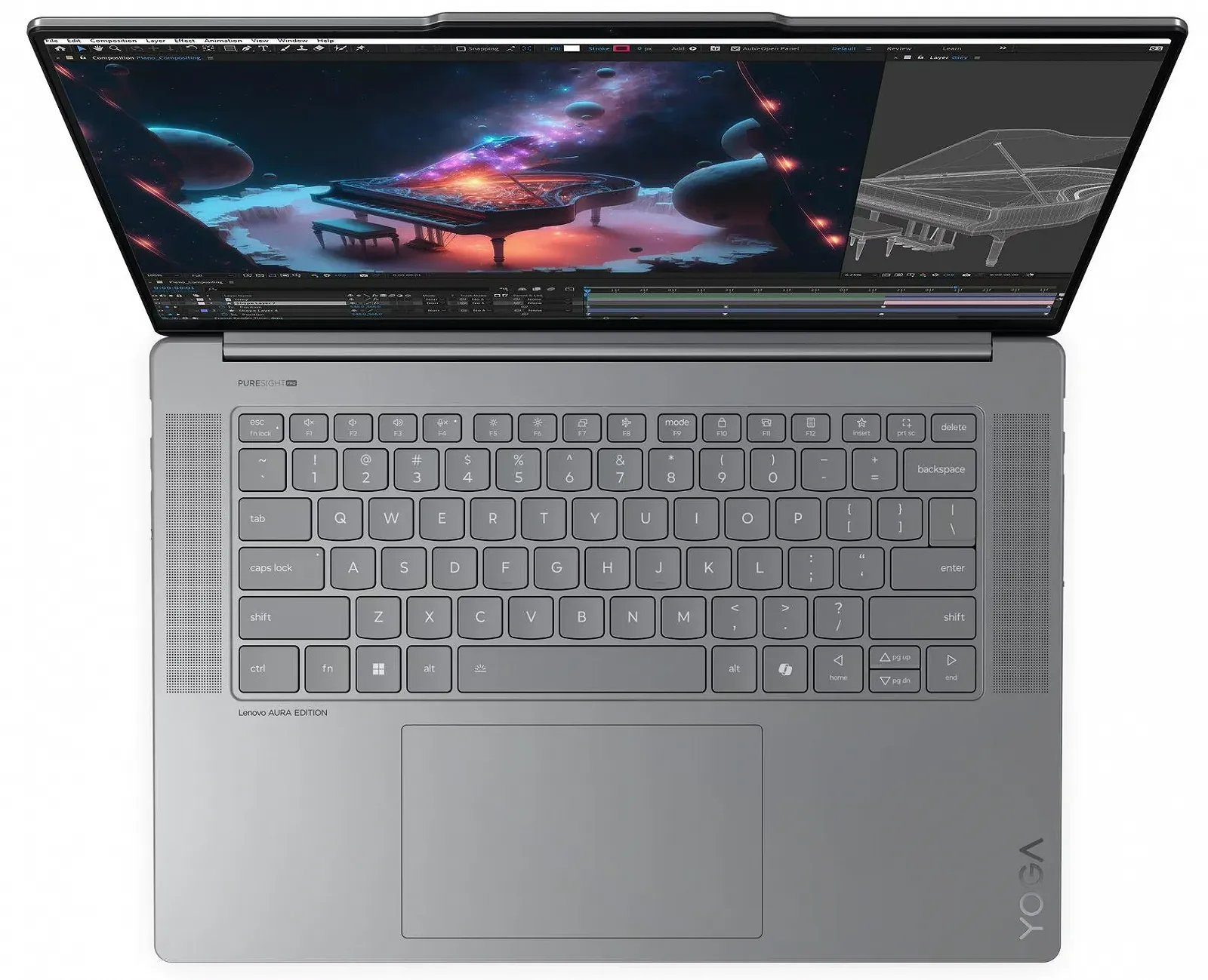 Сенсорний ультрабук 15.3" Lenovo Yoga Slim 7 (15ILL9) Intel Core Ultra 7 256V RAM 16GB SSD 1TB Win11 Aлюмінієвий корпус (UKR), фото №2