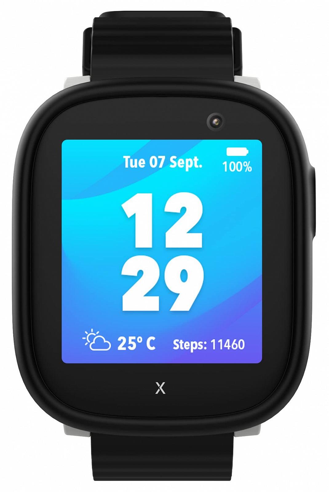 Детские телефон-часы Xplora X6 Play Водонепроницаемые, 4G звонки, сообщения, школьный режим, SOS функция, GPS, камера, шагомер, черный, фото №2