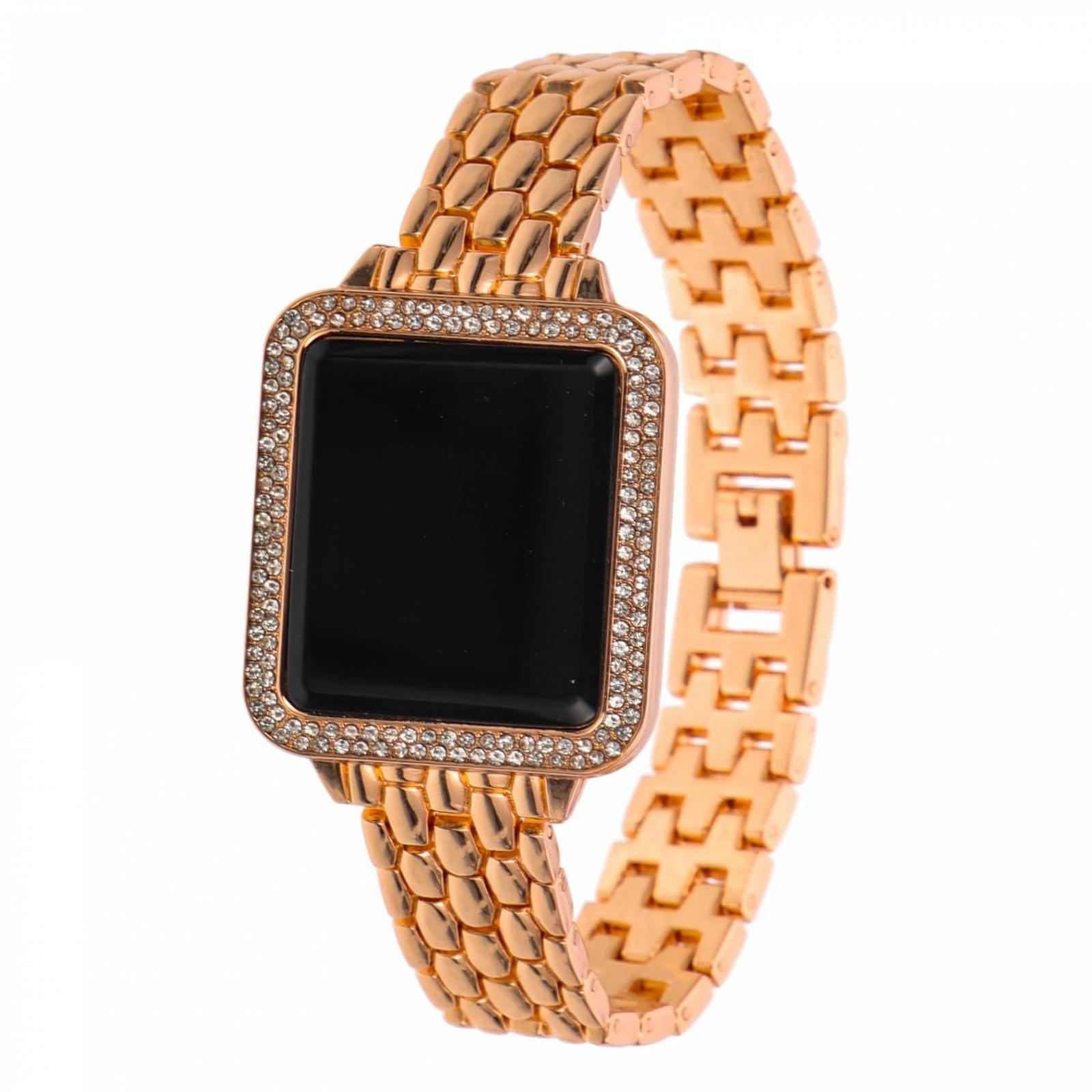 Жіночий наручний годинник WRITWAA Diamond з сенсорним екраном, прикрашений стразами, фото №1