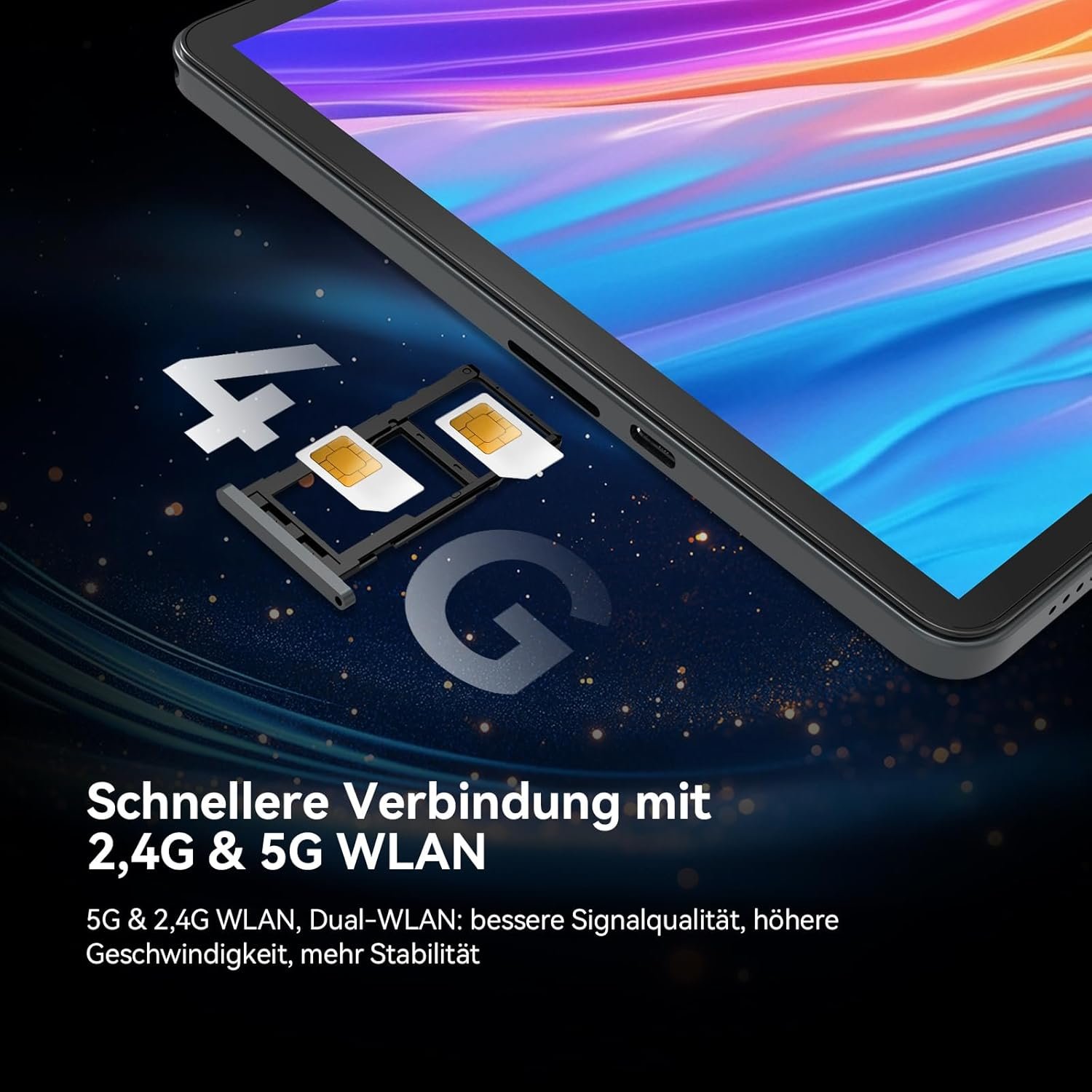 Планшет 11" Full HD ZONKO D126 (8+8)/128Gb 4G 2-SIM 8 ядер Android 14 8000 mAh Сірий, фото №5