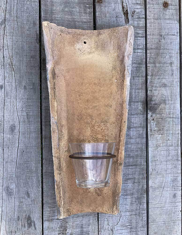 Свічник Zeitzone Real Antique Roof Tile зі скляним ліхтарем, фото №3 Свічник Zeitzone Real Antique Roof Tile зі скляним ліхтарем, фото №3