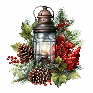 Наклейка на стіну GRAZDesign Різдвяна 31 x 30 см - Фото 1