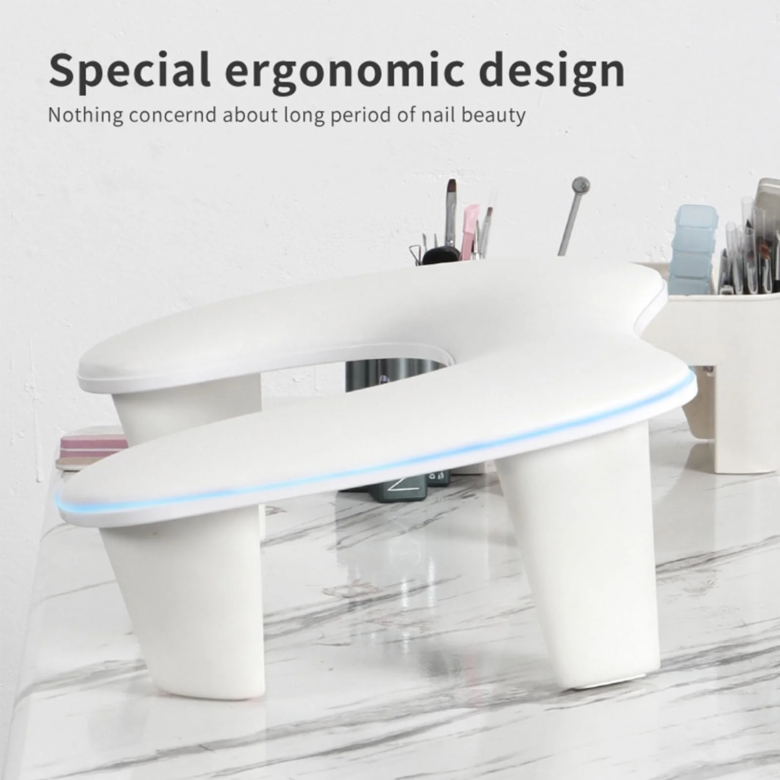 Підставка для рук манікюрна Біла, Подушка, фото №2 Підставка для рук манікюрна Біла, Подушка, фото №2