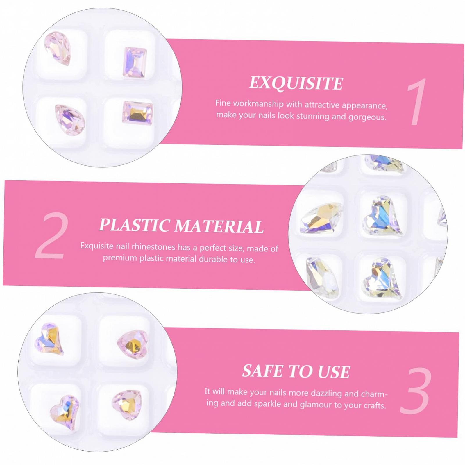 Стразы для ногтей Искусственные украшения для маникюра 40 шт., фото №4