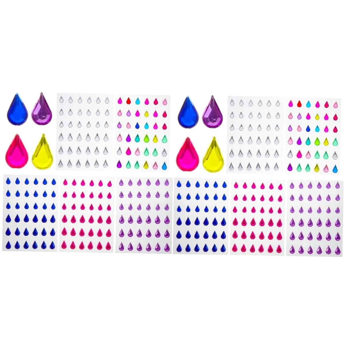 Наклейки для лица Healeved 10 листов, самоклеящиеся стразы для вечеринок, косплея, фестивалей и особых случаев, микс цветов и дизайнов, фото №1 Наклейки для лица Healeved 10 листов, самоклеящиеся стразы для вечеринок, косплея, фестивалей и особых случаев, микс цветов и дизайнов, фото №1