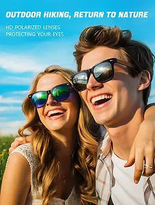 Поляризованные солнцезащитные очки Greentreen для мужчин и женщин с деревянными скобками, защита от УФ-лучей synthetic.ua - Фото 1