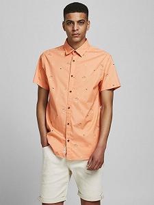 Рубашка Jack&Jones SS 12187953 Shell Coral Коралловый S - Фото 1