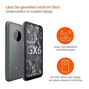 Смартфон Gigaset GX6 Outdoor 5G 6/128 GB Titanium Grey synthetic.ua - Фото 1