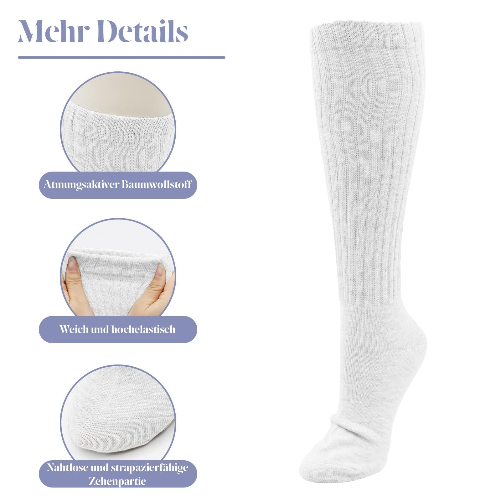 Женские гольфы VEGCOO, 4 пары, фото №3