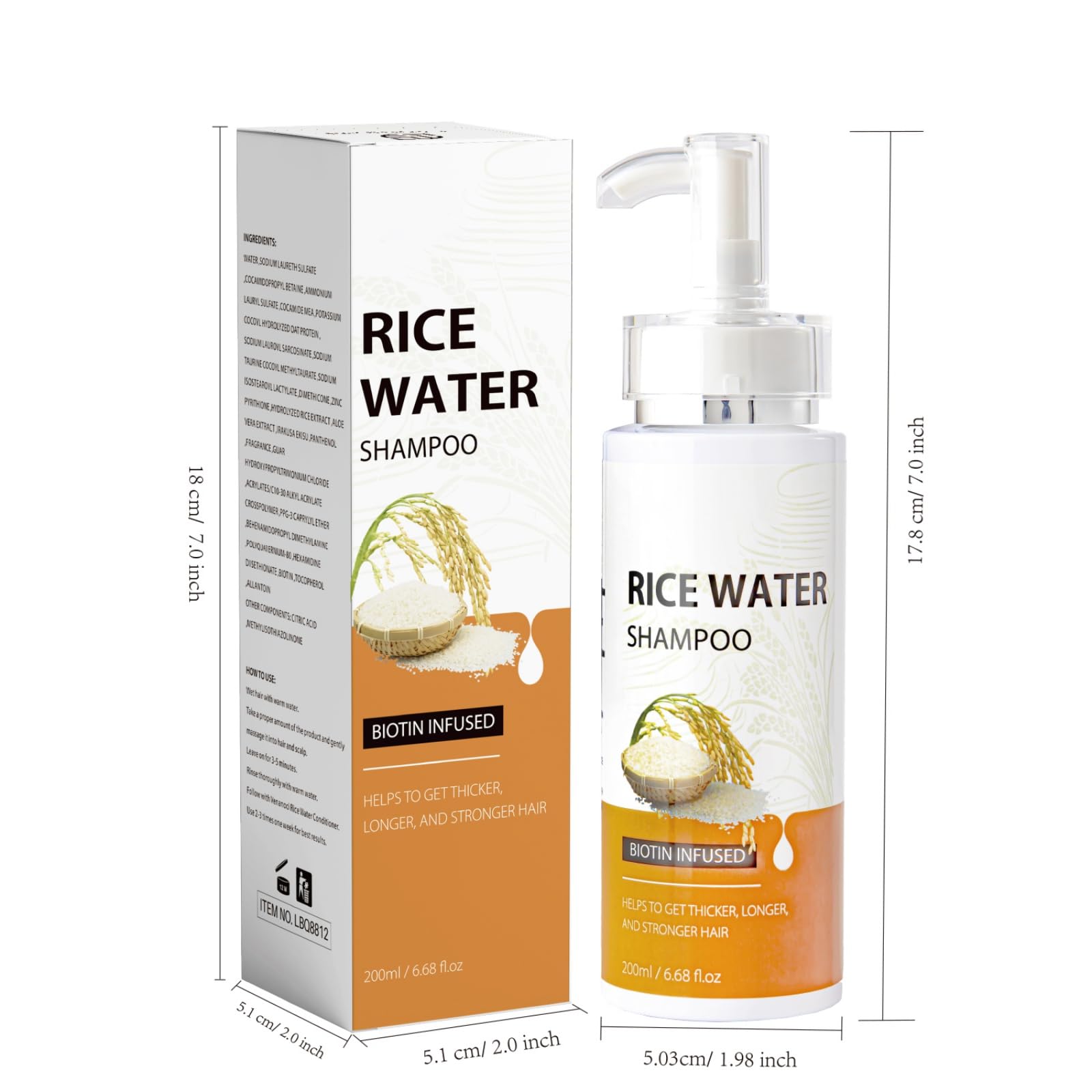 Шампунь NAOLVE Rice Water для гладкості волосся з рисовою водою 200 мл, фото №2 Шампунь NAOLVE Rice Water для гладкості волосся з рисовою водою 200 мл, фото №2