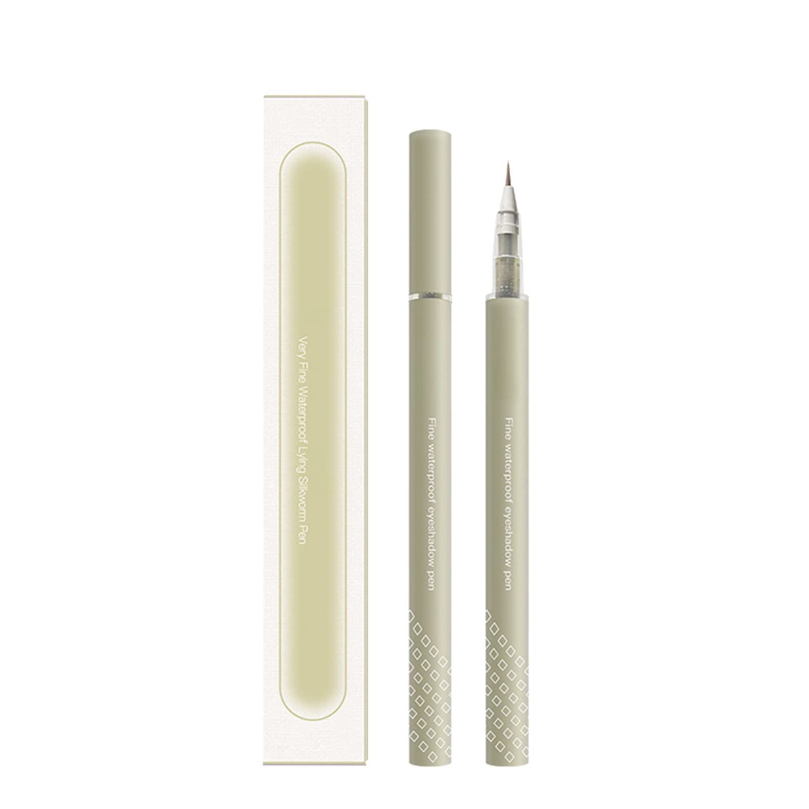 Олівець Jinglebells Liquid Laying Silkworm Pencil Shadow Pencil Quick Drying Waterproof Anti Sweat Does Not Smudge Natural Eyeliner Liquid Pen 0.8 мл (Хакі, Один розмір), фото №2