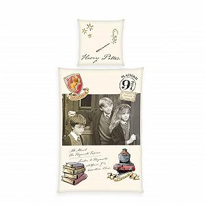 Постельное белье Herding Harry Potter, наволочка 80 x 80 см с двусторонним мотивом, пододеяльник 135 x 200 см, на пуговицах, 100% хлопок - Фото 1