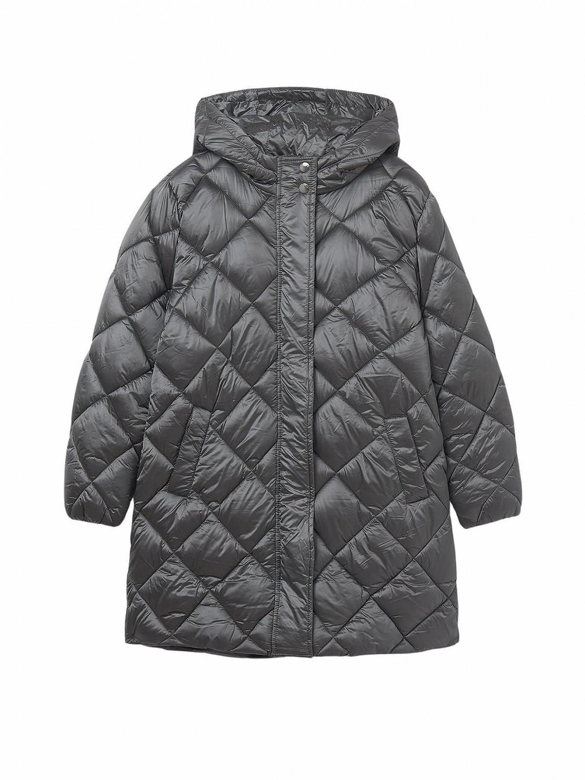 Куртка Mayoral довга для дівчинки вугільного кольору, фото №1