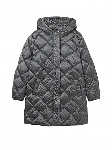 Куртка Mayoral длинная для девочки угольного цвета - Фото 1