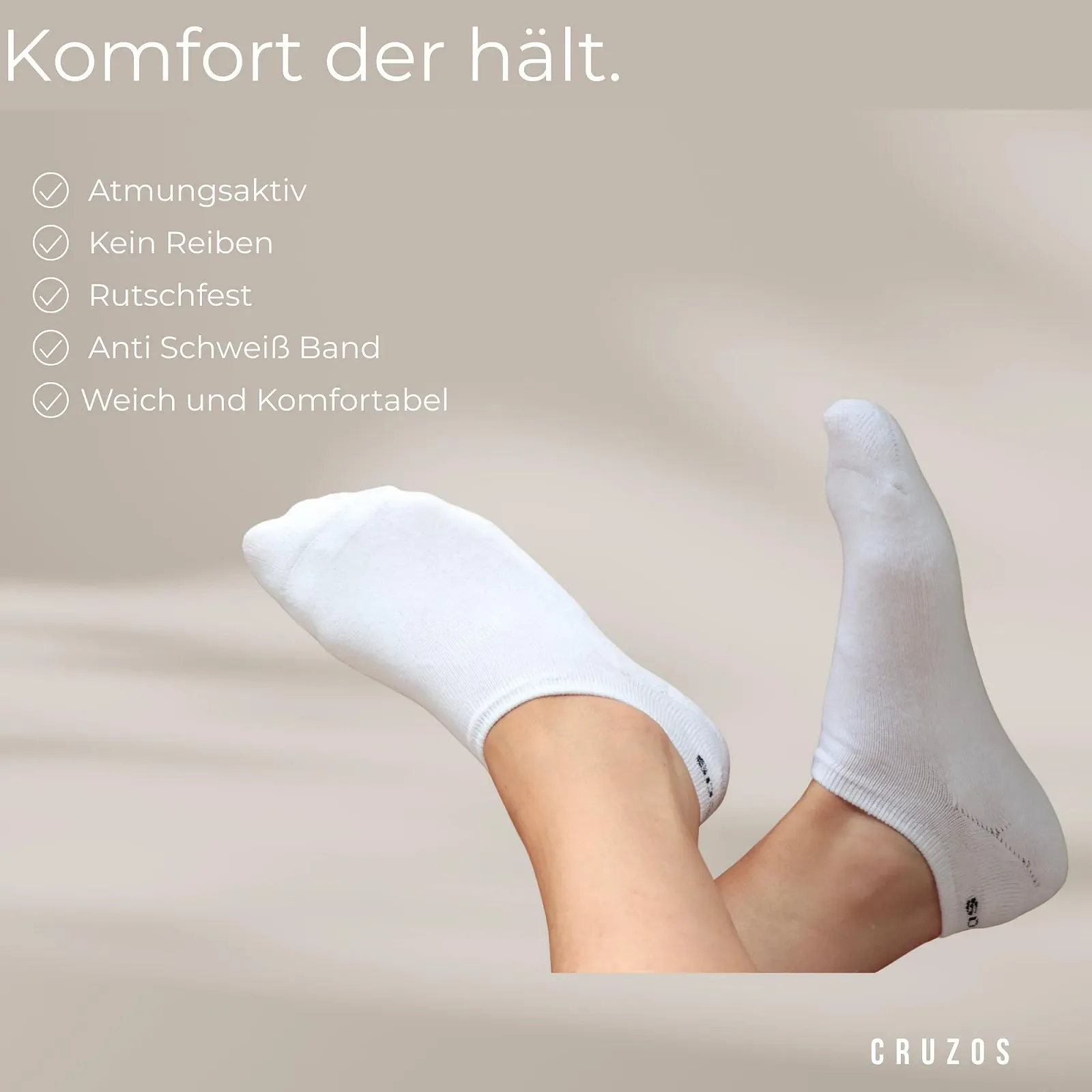 Шкарпетки Trainer Organic Cotton для Чоловіків та Жінок, 6 пар - Неслизькі та Невидимі - Короткі шкарпетки, фото №3 Шкарпетки Trainer Organic Cotton для Чоловіків та Жінок, 6 пар - Неслизькі та Невидимі - Короткі шкарпетки, фото №3