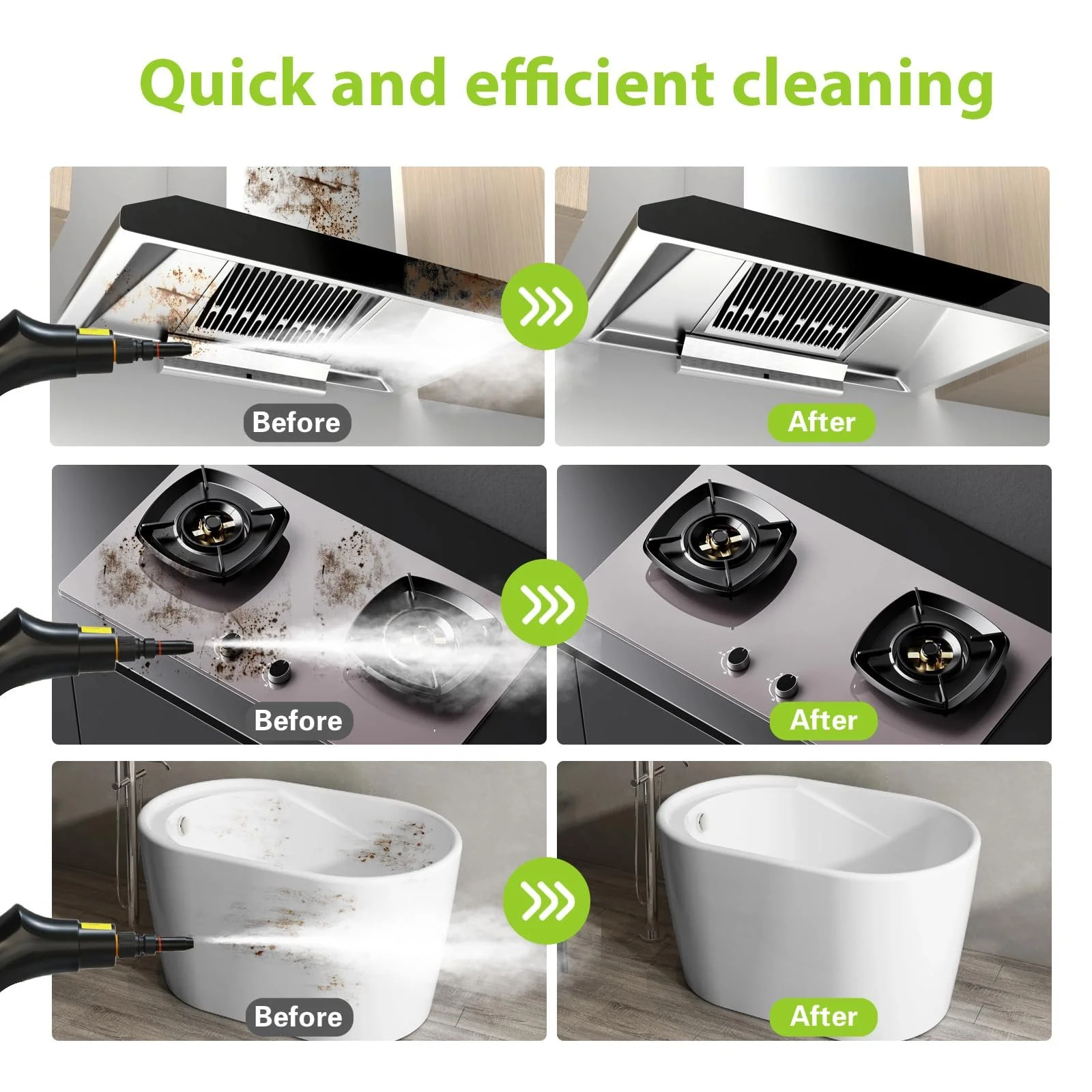 Ручний пароочисник 1950 Вт 3 бар 1600 мл, фото №8