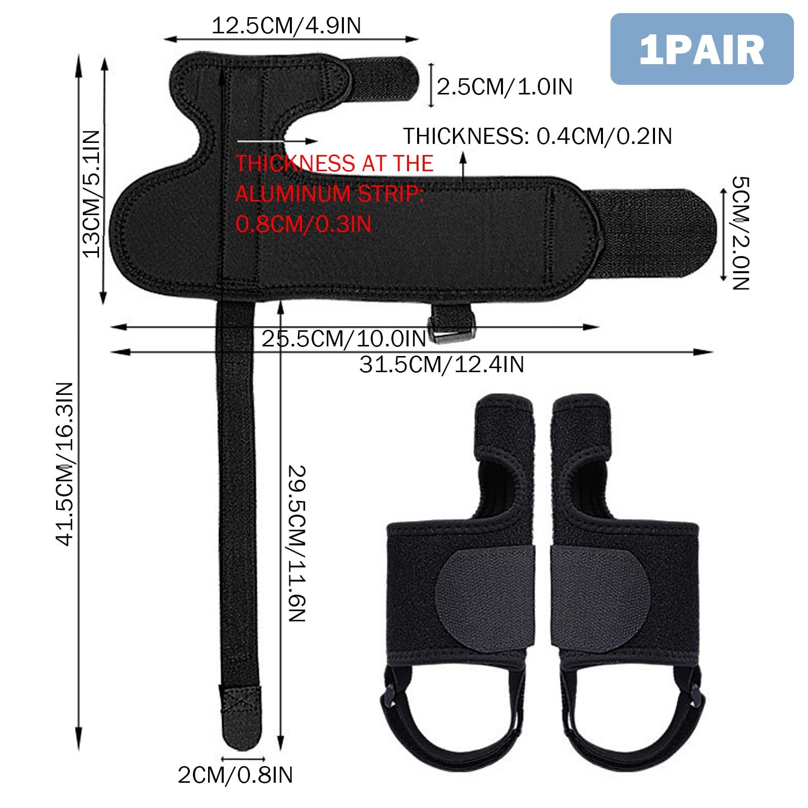 Коректор для великого пальця стопи (вальгусної деформації), 1 пара, регульований, дихаючий ортез з алюмінієвими стрижнями, фото №2