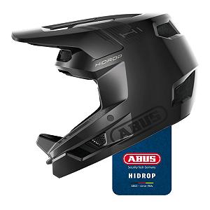 Шолом Downhill ABUS HiDrop, сертифікований ASTM, повнолицьовий шолом із зовнішньою оболонкою ABS для MTB: Downhill, Enduro і Bikepark - для дорослих і молоді - Фото 1