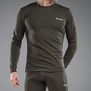 Мужское термобелье Columbia хаки комплект зимний на флисе synthetic.ua - Фото 1