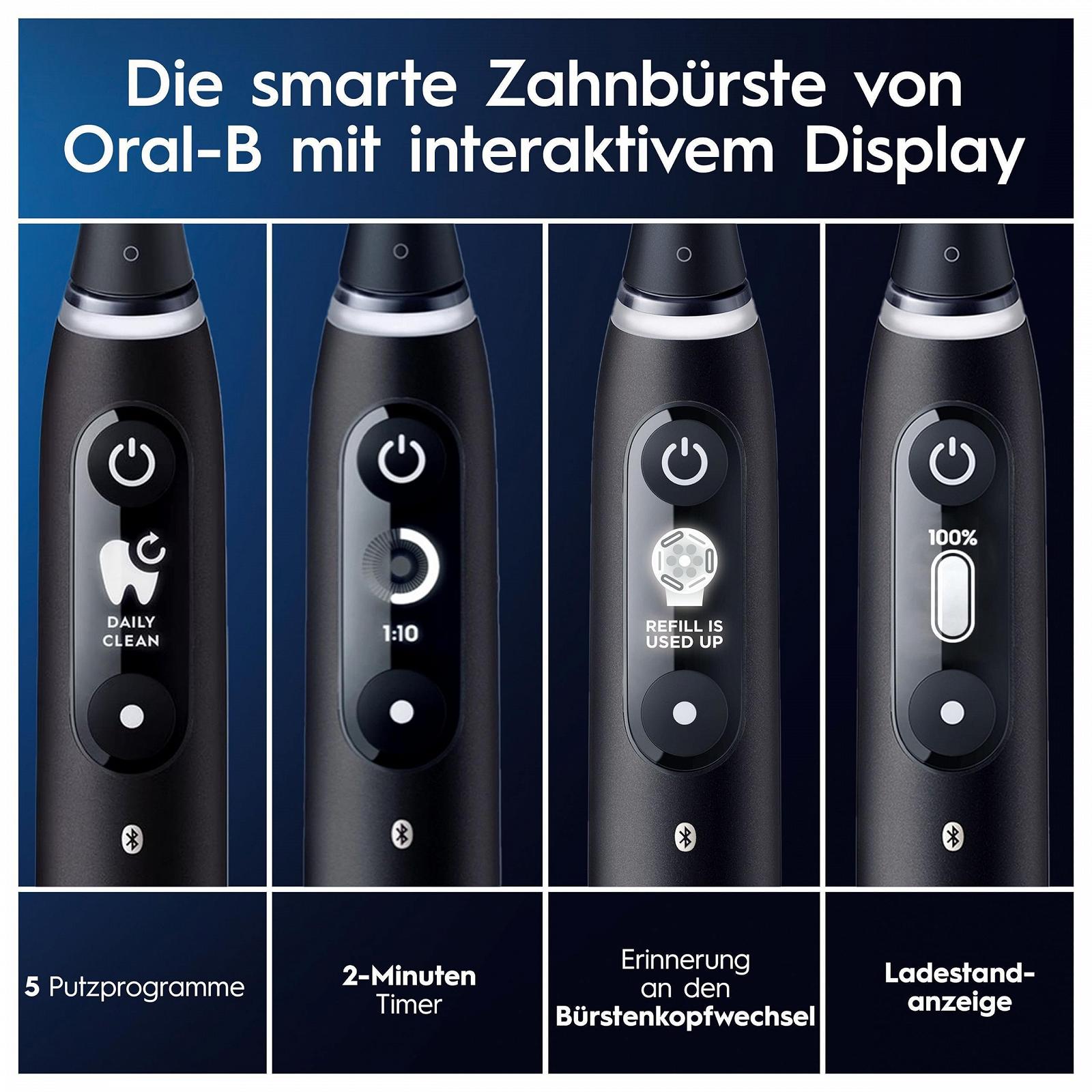 Зубна щітка електрична Oral-B iO Series 6 Plus Sensitive Edition Чорна лава, фото №4