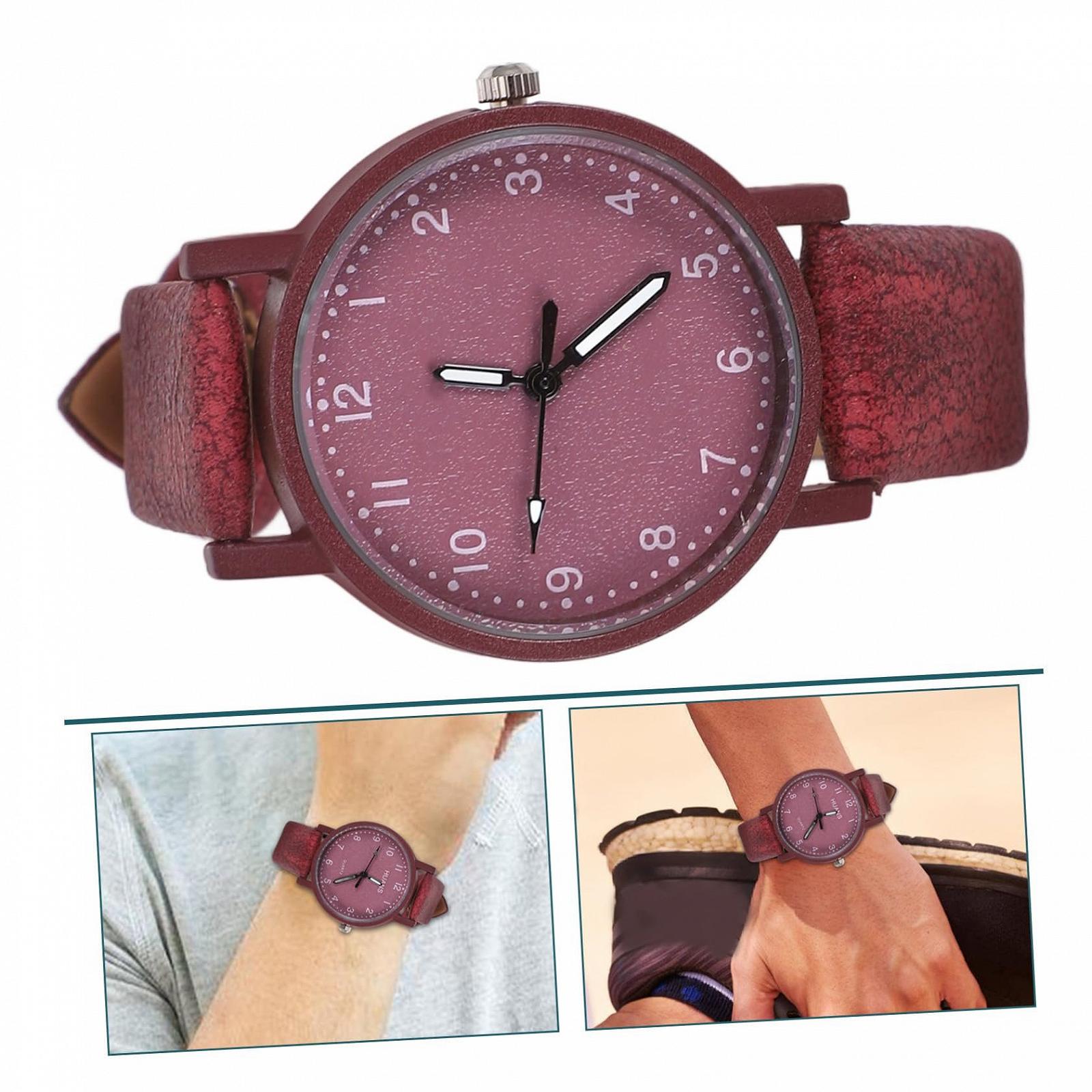Женские наручные часы Healvian Modern, красные кварцевые часы для студенток и женщин, простые часы для подарка на день рождения с точным отображением времени, фото №7 Женские наручные часы Healvian Modern, красные кварцевые часы для студенток и женщин, простые часы для подарка на день рождения с точным отображением времени, фото №7