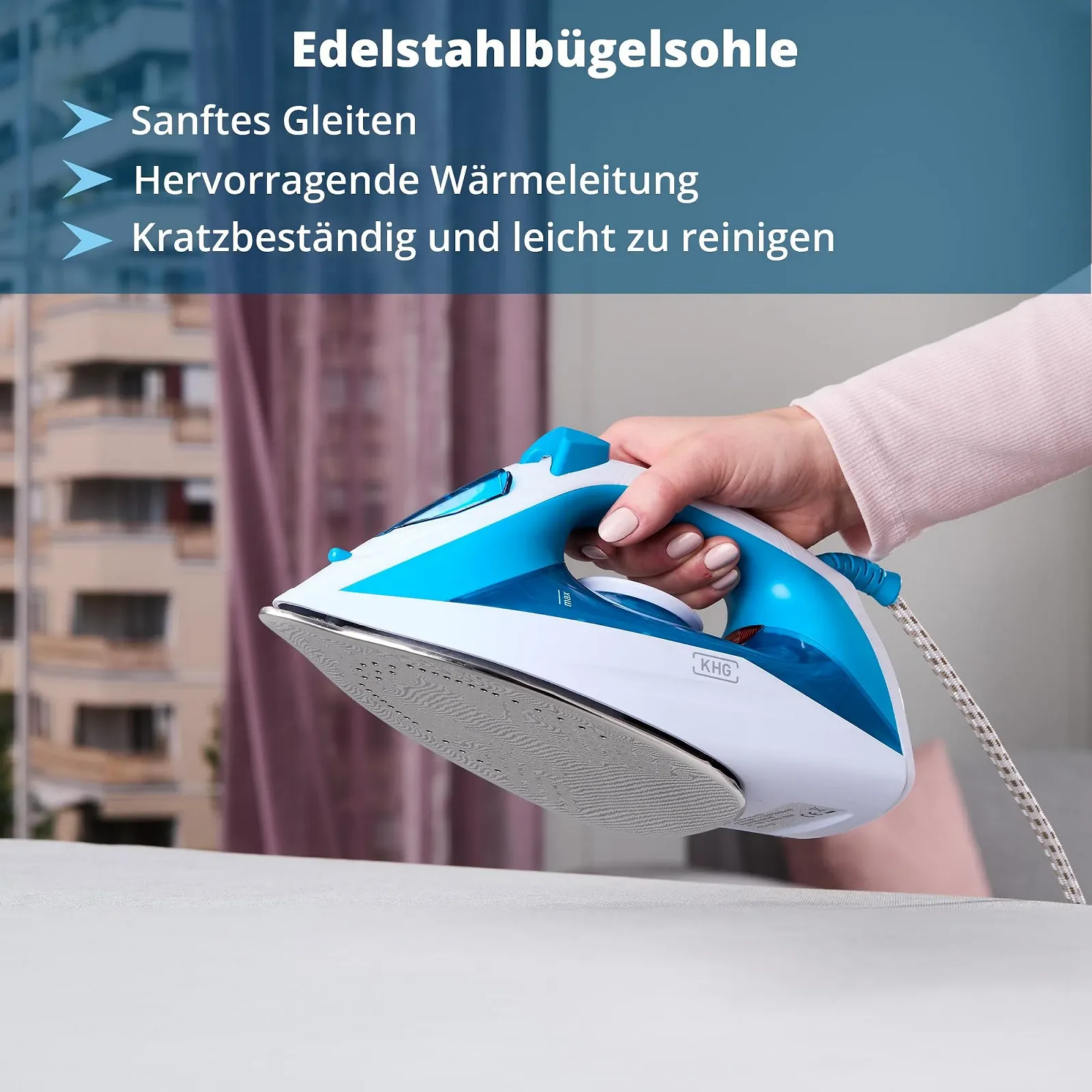 Парова праска KHG DB-1600WB 1600 Вт 200 мл, фото №3