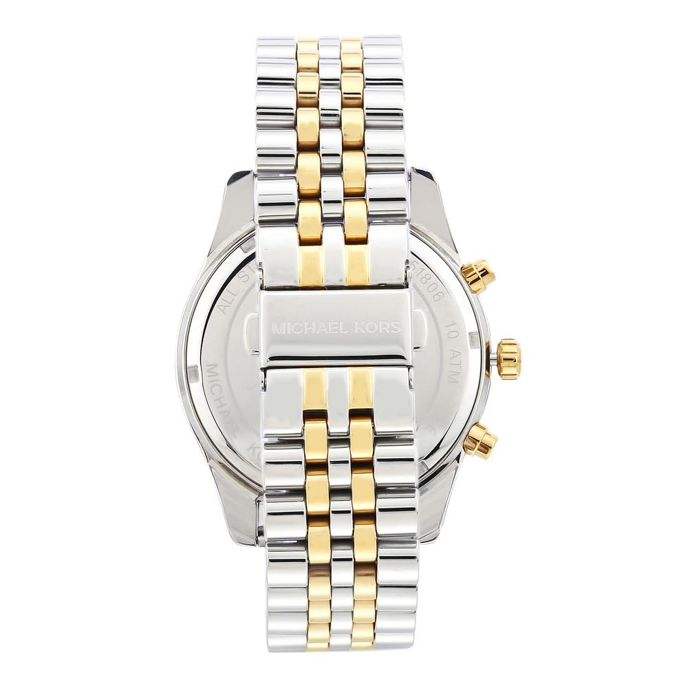 Чоловічий годинник MICHAEL KORS Lexington 45 мм, кварцовий хронограф, браслет з нержавіючої сталі, фото №4