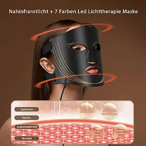 LED Лампа для обличчя з червоним світлом та охолоджуючою маскою, ближнє інфрачервоне світло + 7 кольорів LED ціна на synthetic.ua - Фото 1 LED Лампа для обличчя з червоним світлом та охолоджуючою маскою, ближнє інфрачервоне світло + 7 кольорів LED synthetic.ua - Фото 1