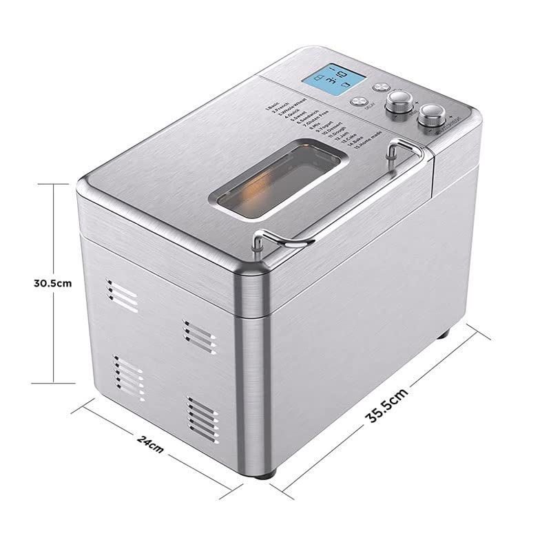 Автоматична Хлібопічка Програмована З Дозатором Фруктів та Горіхів у 3 Розмірах Хліба Колір A Розмір A, фото №3